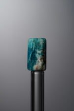 Apatite-Blue-Long Barrel Bead-12mm - Image 2