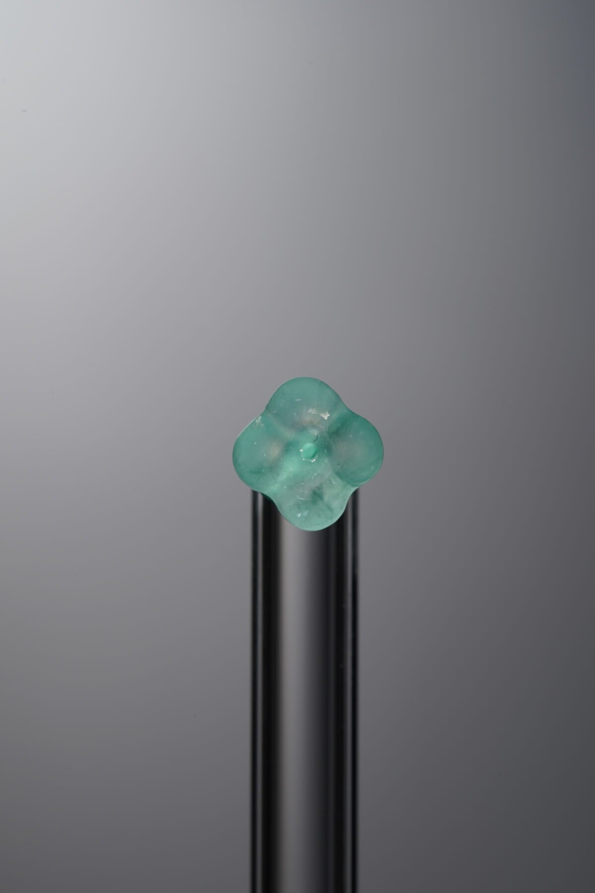 Jadeite-Blue-Four-petaled Flower-6mm - Image 1