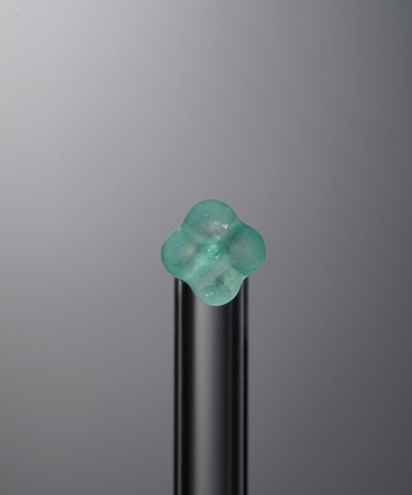 Jadeite-Blue-Four-petaled Flower-6mm