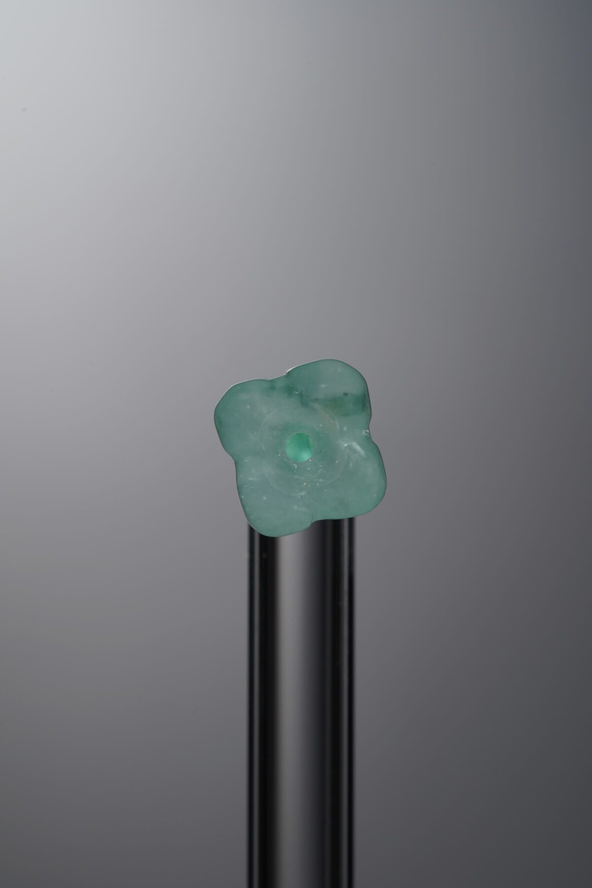 Jadeite-Blue-Four-petaled Flower-7mm - Image 1