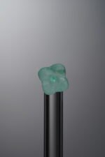 Jadeite-Blue-Four-petaled Flower-7mm