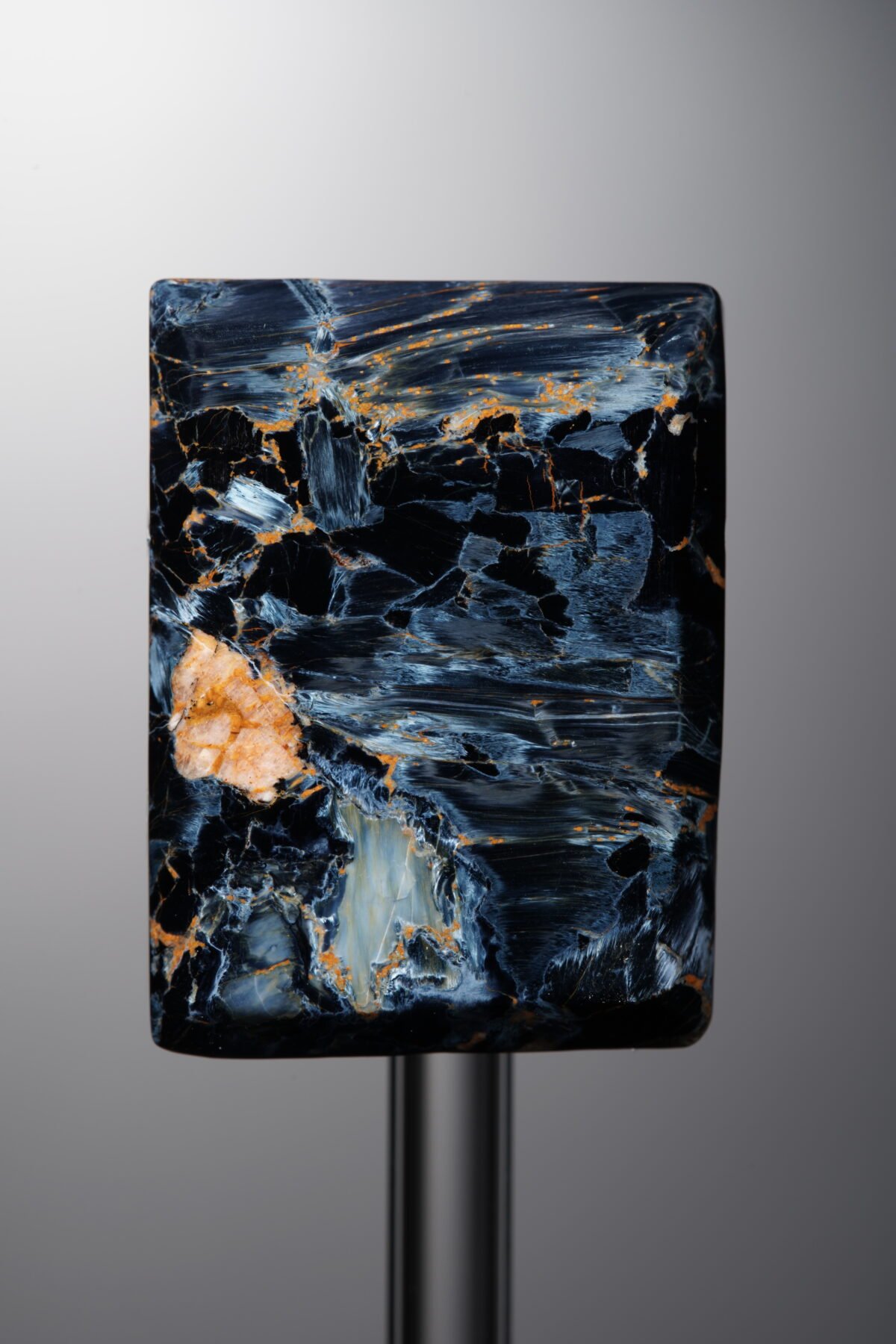 Pietersite-Blue-Rectangle Plaque-31mm - Image 3