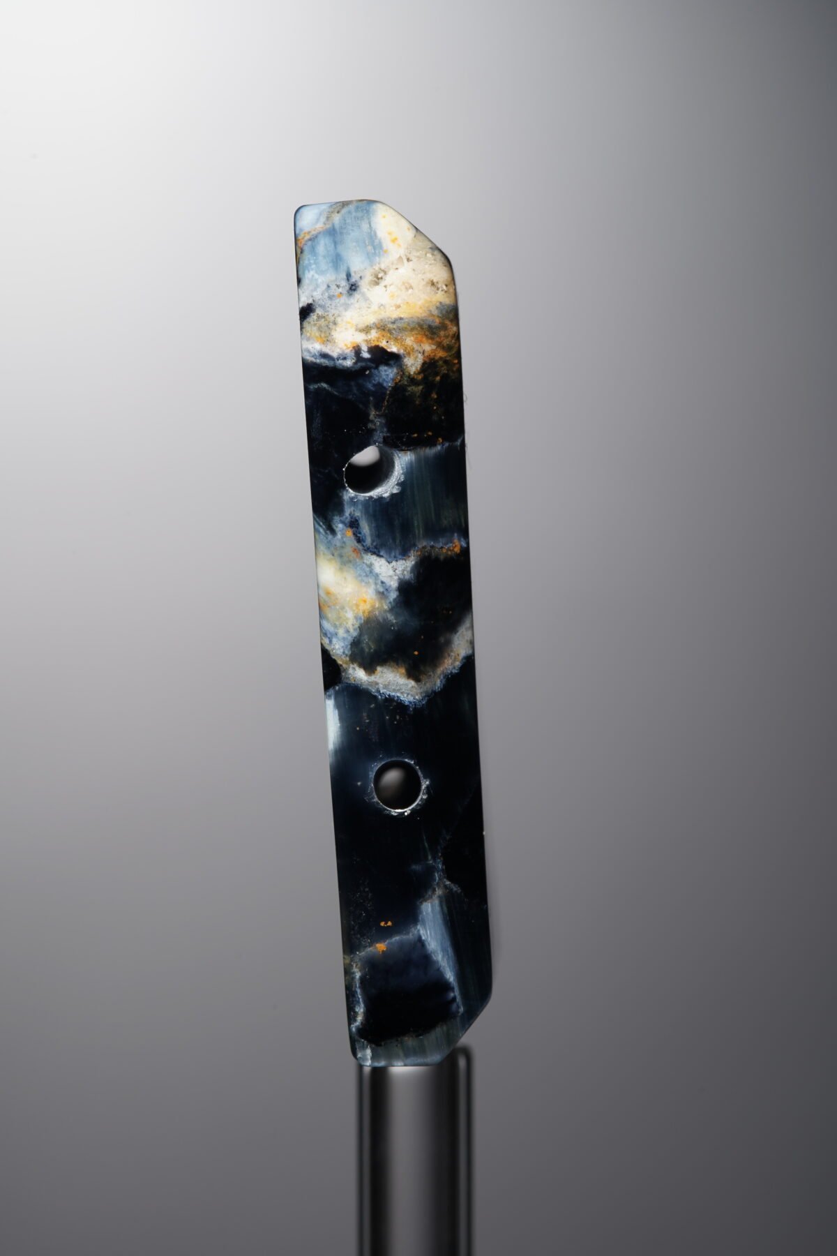 Pietersite-Blue-Rectangle Plaque-36mm - Image 2