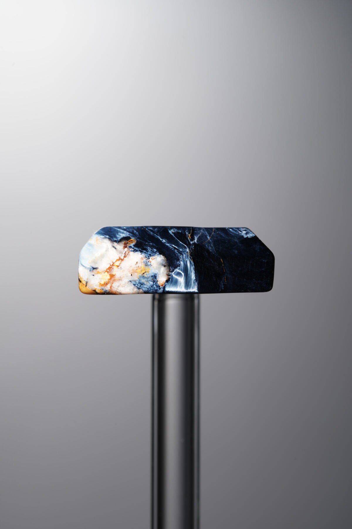 Pietersite-Blue-Rectangle Plaque-28mm - Image 2