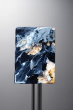 Pietersite-Blue-Rectangle Plaque-28mm