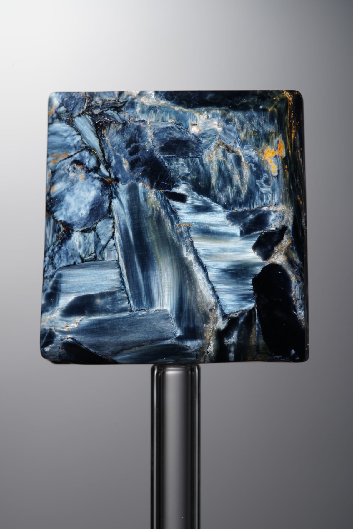 Pietersite-Blue-Rectangle Plaque-27mm - Image 1