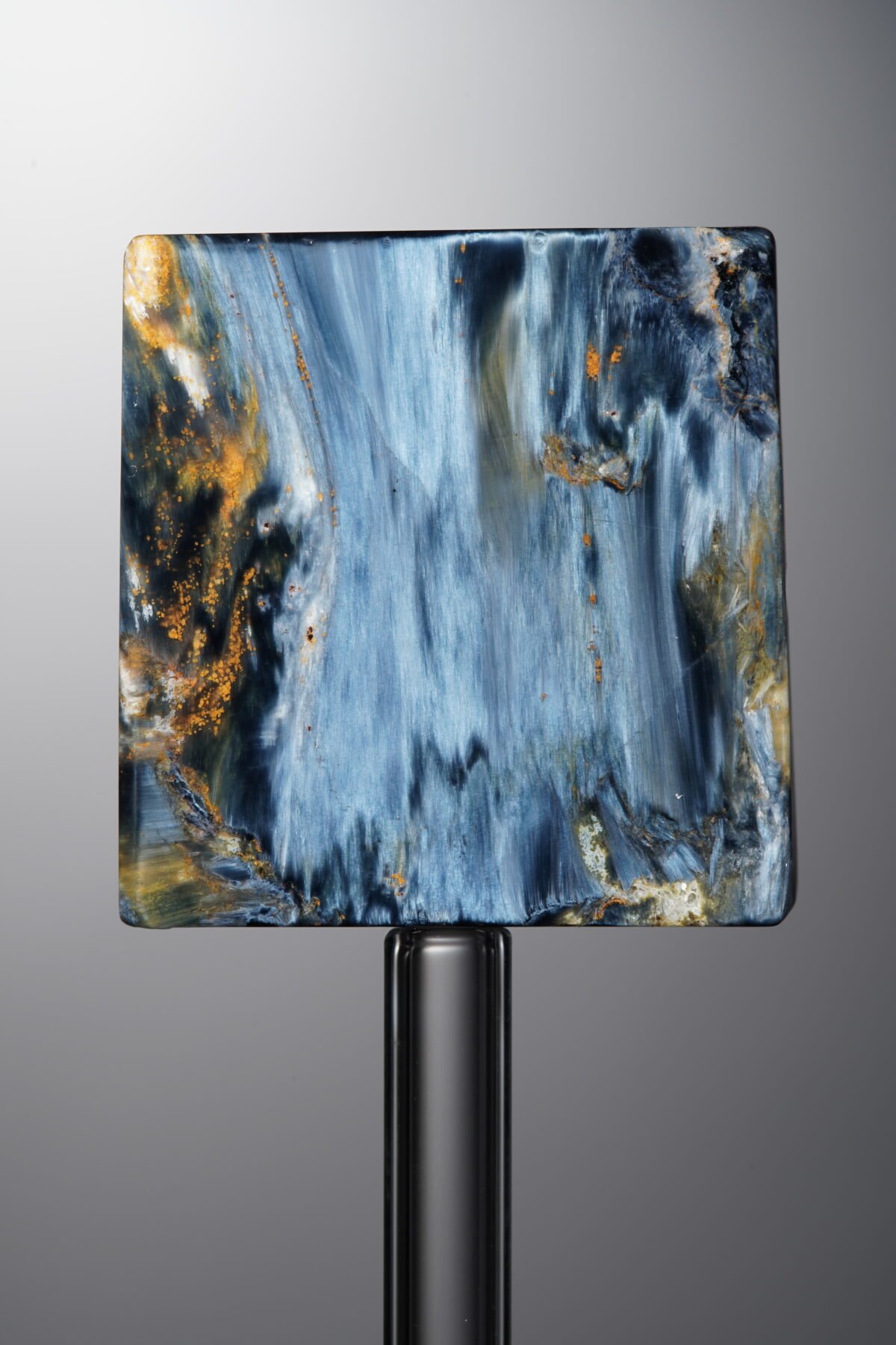Pietersite-Blue-Rectangle Plaque-27mm - Image 3