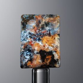 Pietersite-Blue-Rectangle Plaque-15mm