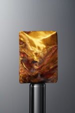 Pietersite-Blue&Yellow-Rectangle Plaque-16mm