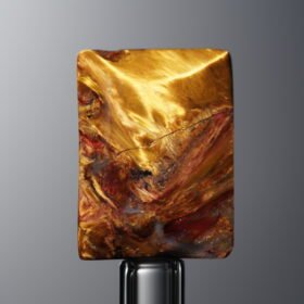 Pietersite-Blue&Yellow-Rectangle Plaque-16mm