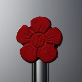 Cinnabar-Red-Five-petaled Flower-13mm