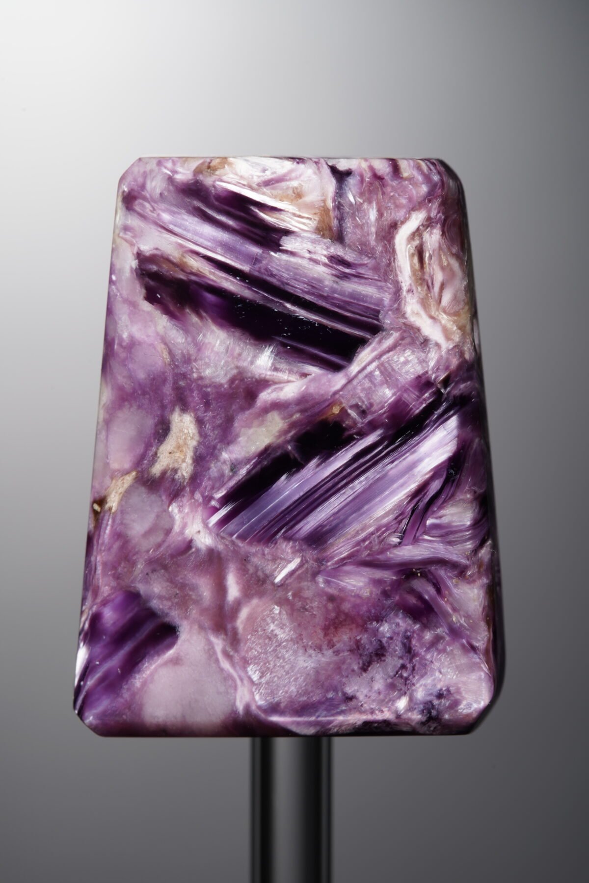 Charoite-Purple-Trapezoid Plaque-42mm - Image 3
