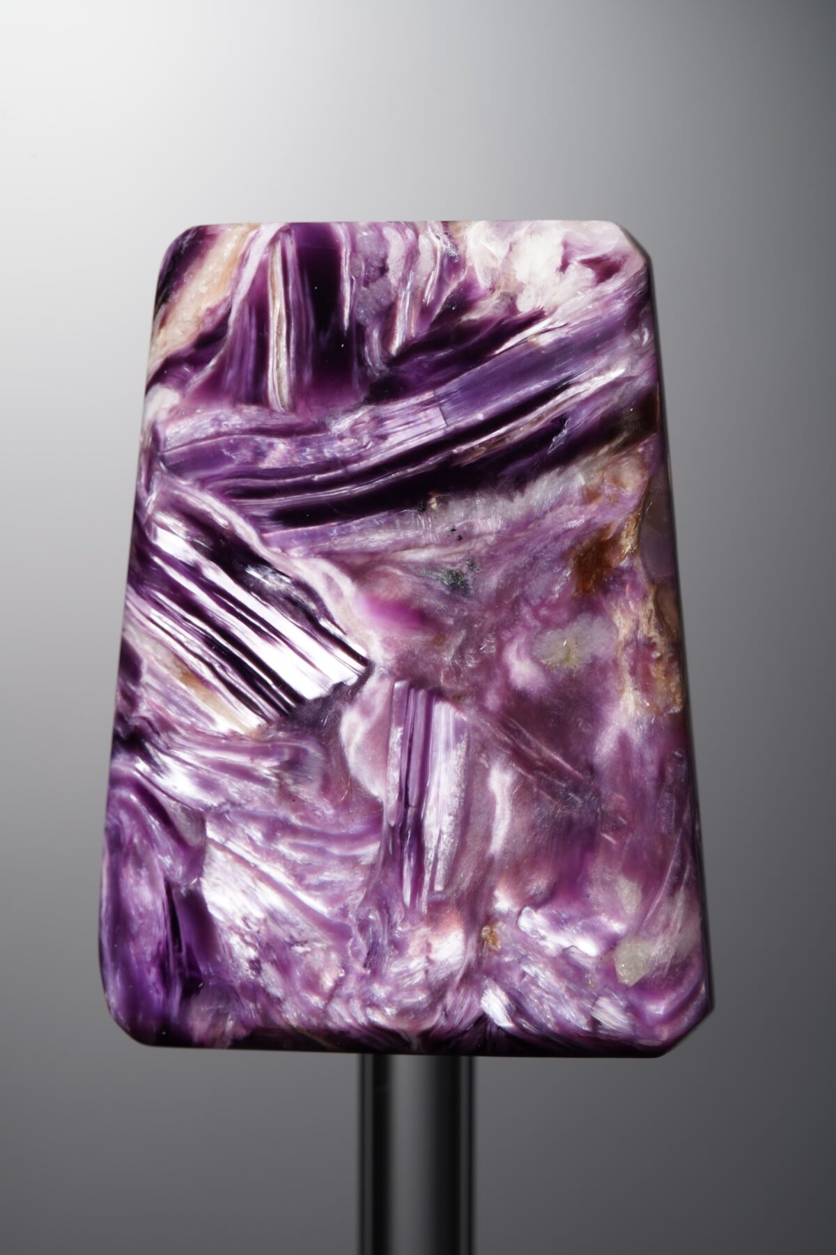 Charoite-Purple-Trapezoid Plaque-42mm - Image 1