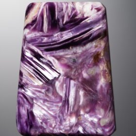 Charoite-Purple-Trapezoid Plaque-42mm