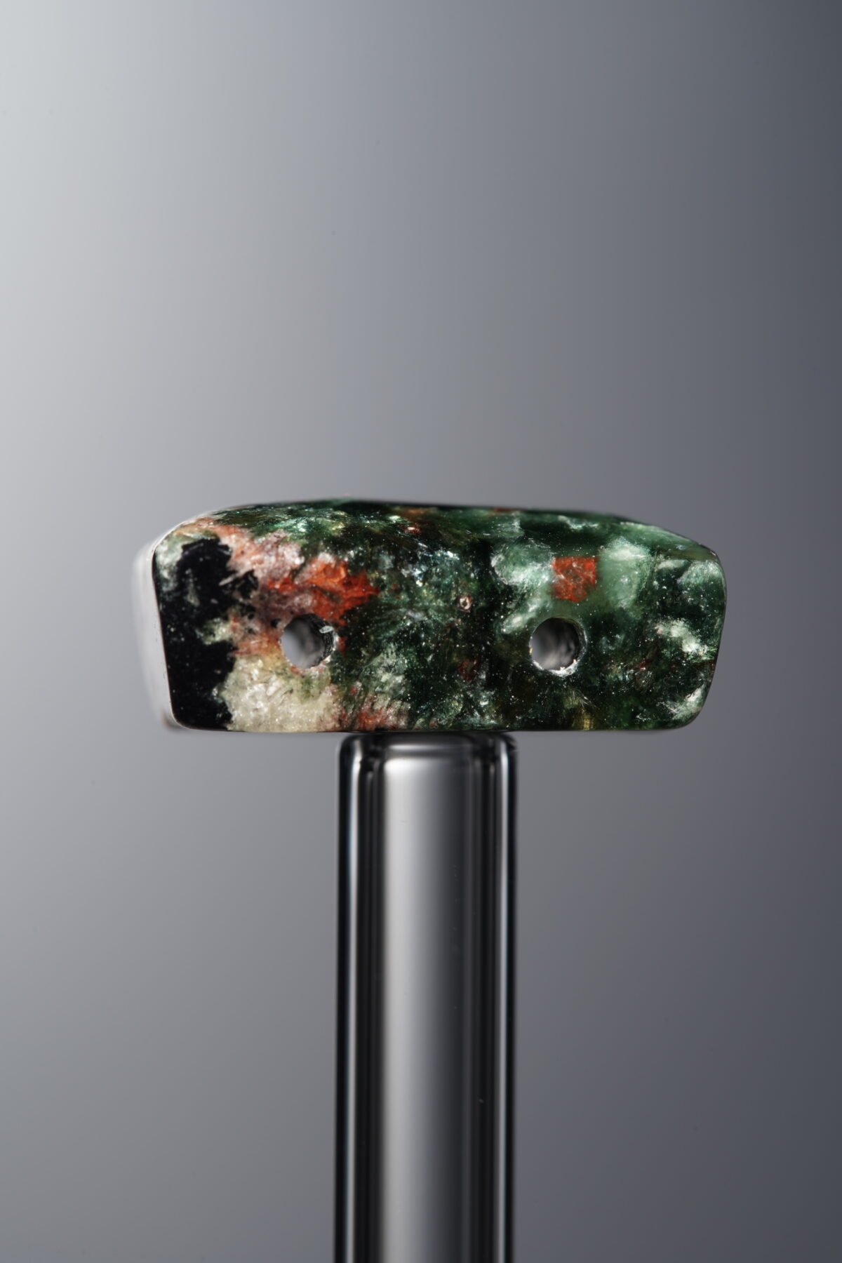 Seraphinite-Green-Rectangle Plaque-16mm - Image 2
