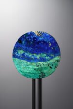 Phoenix Stone-Blue&Green-Disc Triangle Cut-23mm - Image 3
