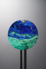 Phoenix Stone-Blue&Green-Disc Triangle Cut-23mm - Image 3