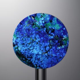 Phoenix Stone-Blue&Green-Disc Triangle Cut-24mm