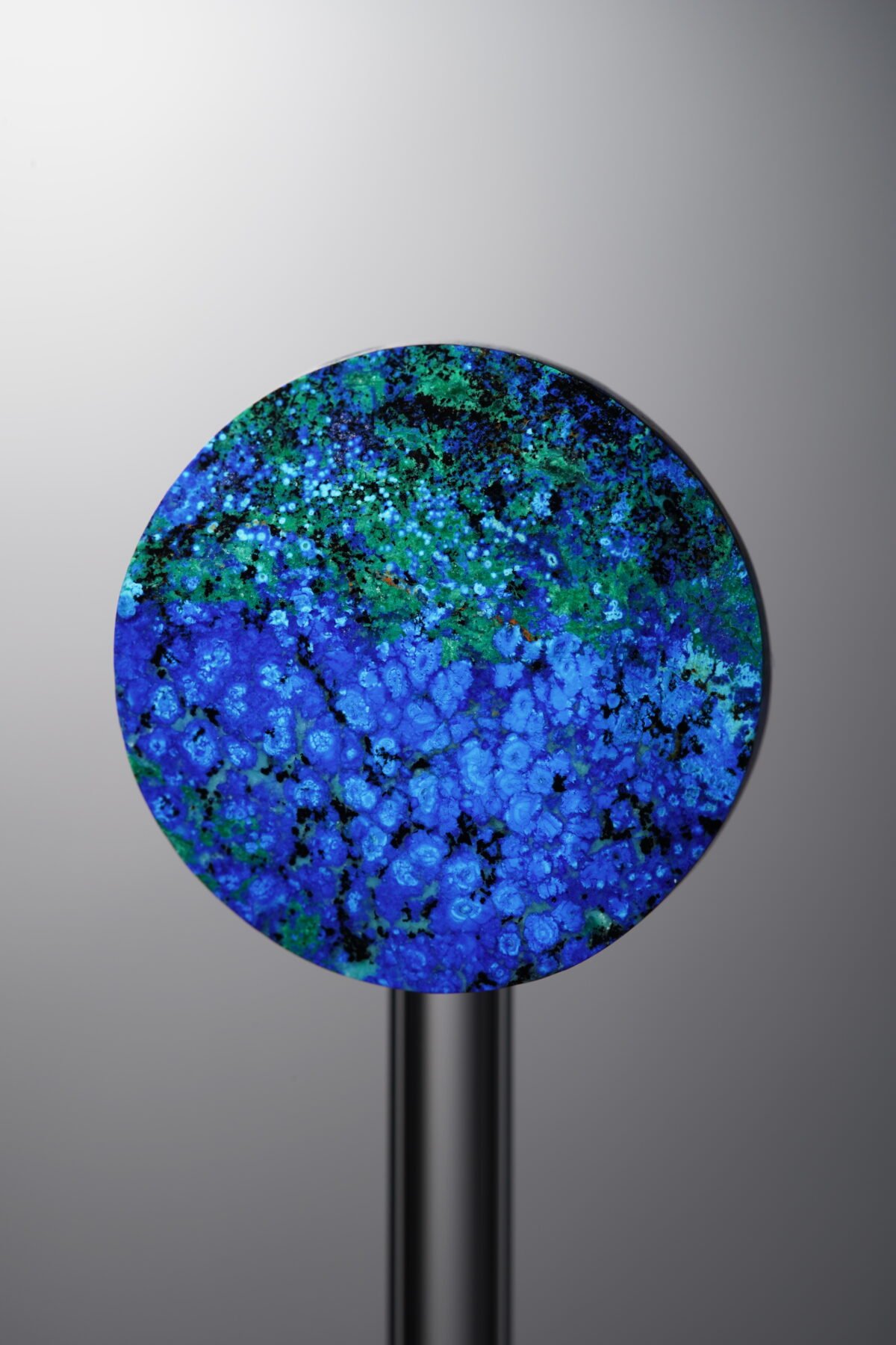 Phoenix Stone-Blue&Green-Disc Triangle Cut-25mm - Image 1