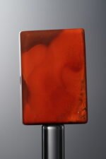 Agate-Red-Rectangle Plaque-21mm - Image 4