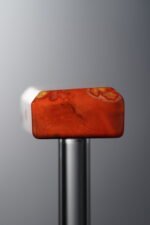 Agate-Red-Rectangle Plaque-21mm - Image 3