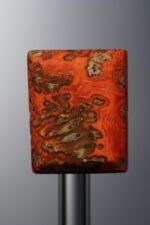 Agate-Red-Rectangle Plaque-19mm - Image 3