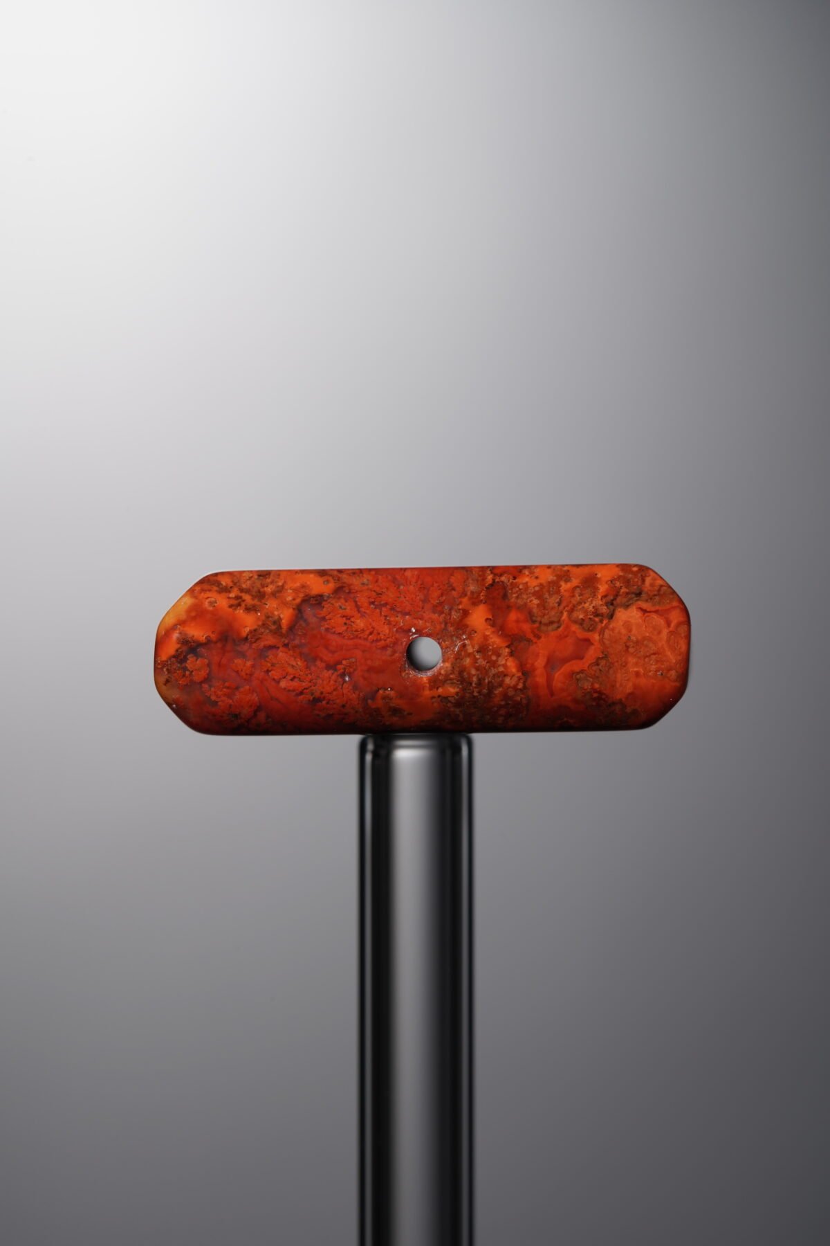 Agate-Red-Rectangle Plaque-23mm - Image 4