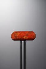 Agate-Red-Rectangle Plaque-23mm - Image 2