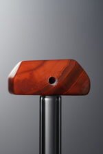 Agate-Red-Trapezoid Plaque-17mm - Image 4