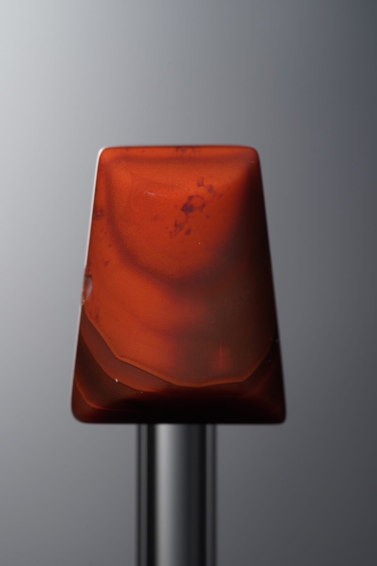Agate-Red-Trapezoid Plaque-17mm - Image 1