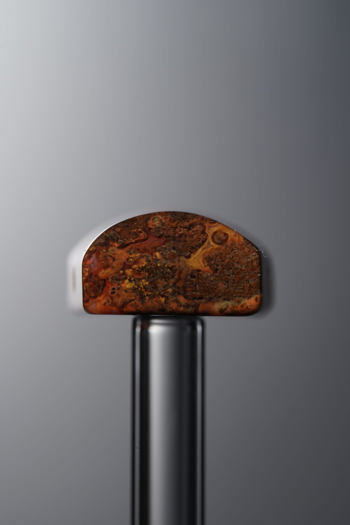 Agate-Red-Trapezoid Plaque-17mm - Image 4