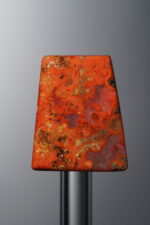 Agate-Red-Trapezoid Plaque-18mm