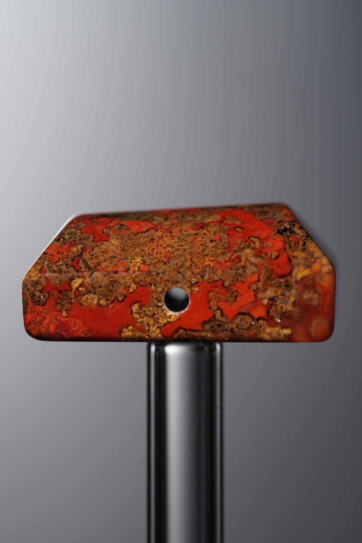 Agate-Red-Trapezoid Plaque-20mm - Image 4