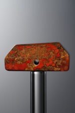 Agate-Red-Trapezoid Plaque-20mm - Image 4