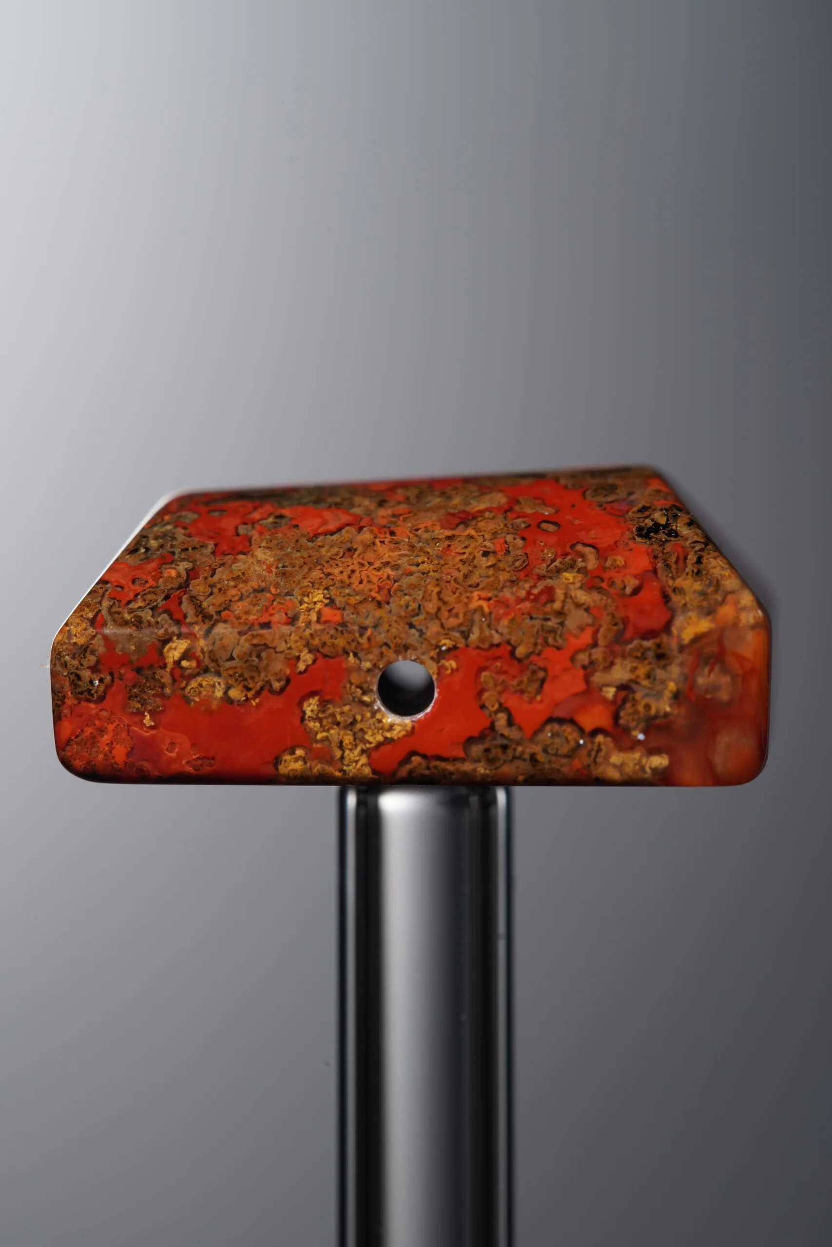 Agate-Red-Trapezoid Plaque-20mm - Image 4