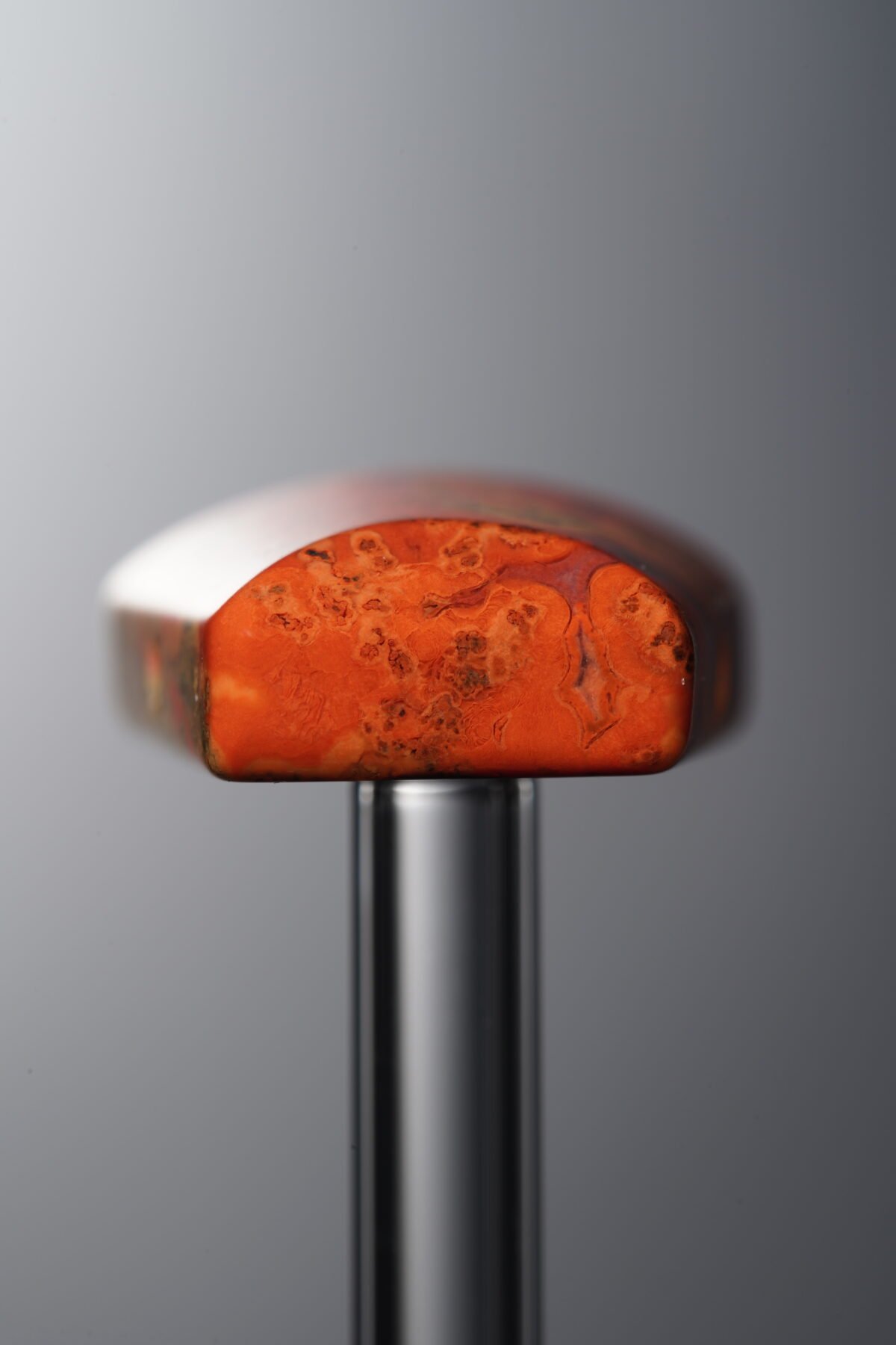 Agate-Red-Trapezoid Plaque-21mm - Image 2