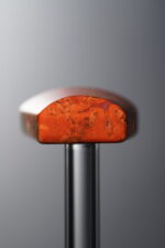 Agate-Red-Trapezoid Plaque-21mm - Image 2