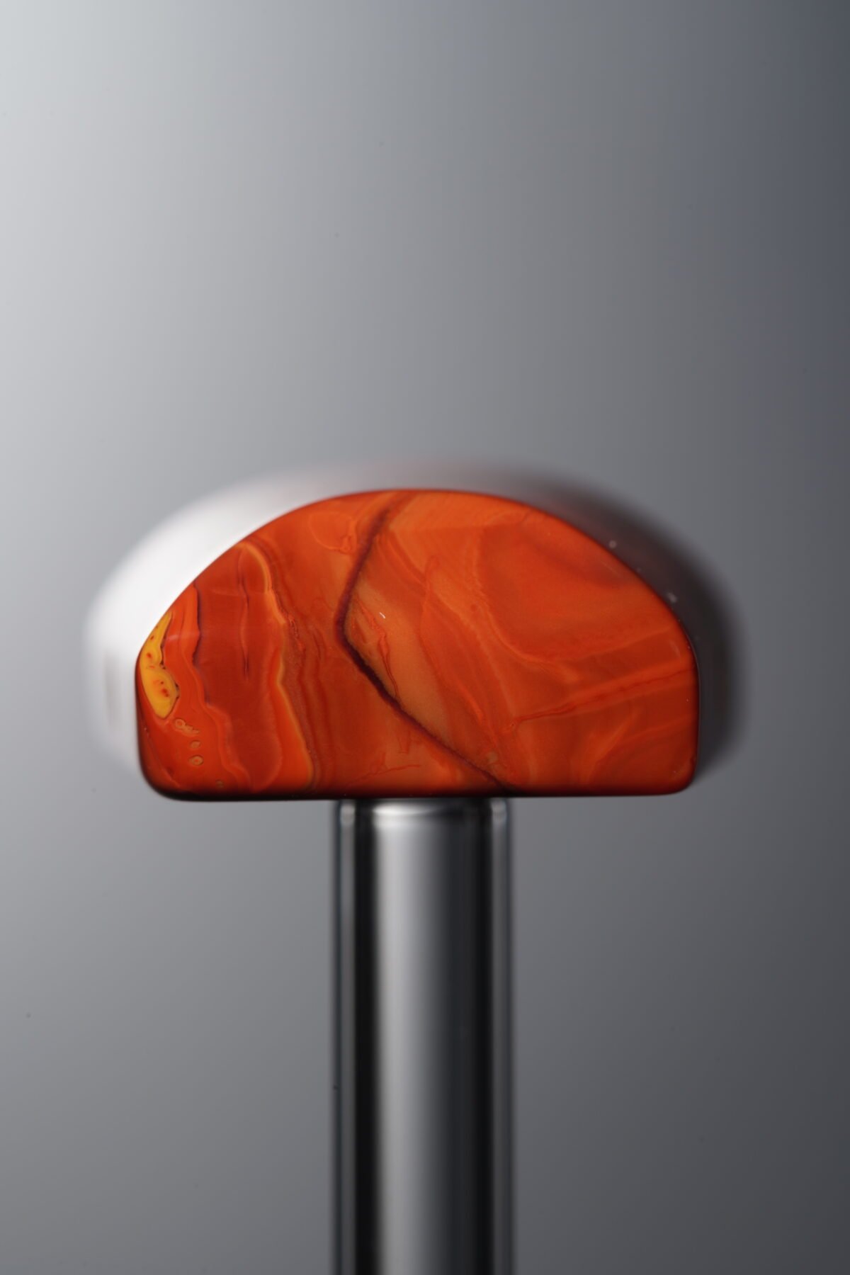 Agate-Red-Trapezoid Plaque-22mm - Image 2