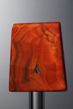 Agate-Red-Trapezoid Plaque-22mm