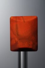 Agate-Red-Rectangle&Round Plaque-18mm - Image 3