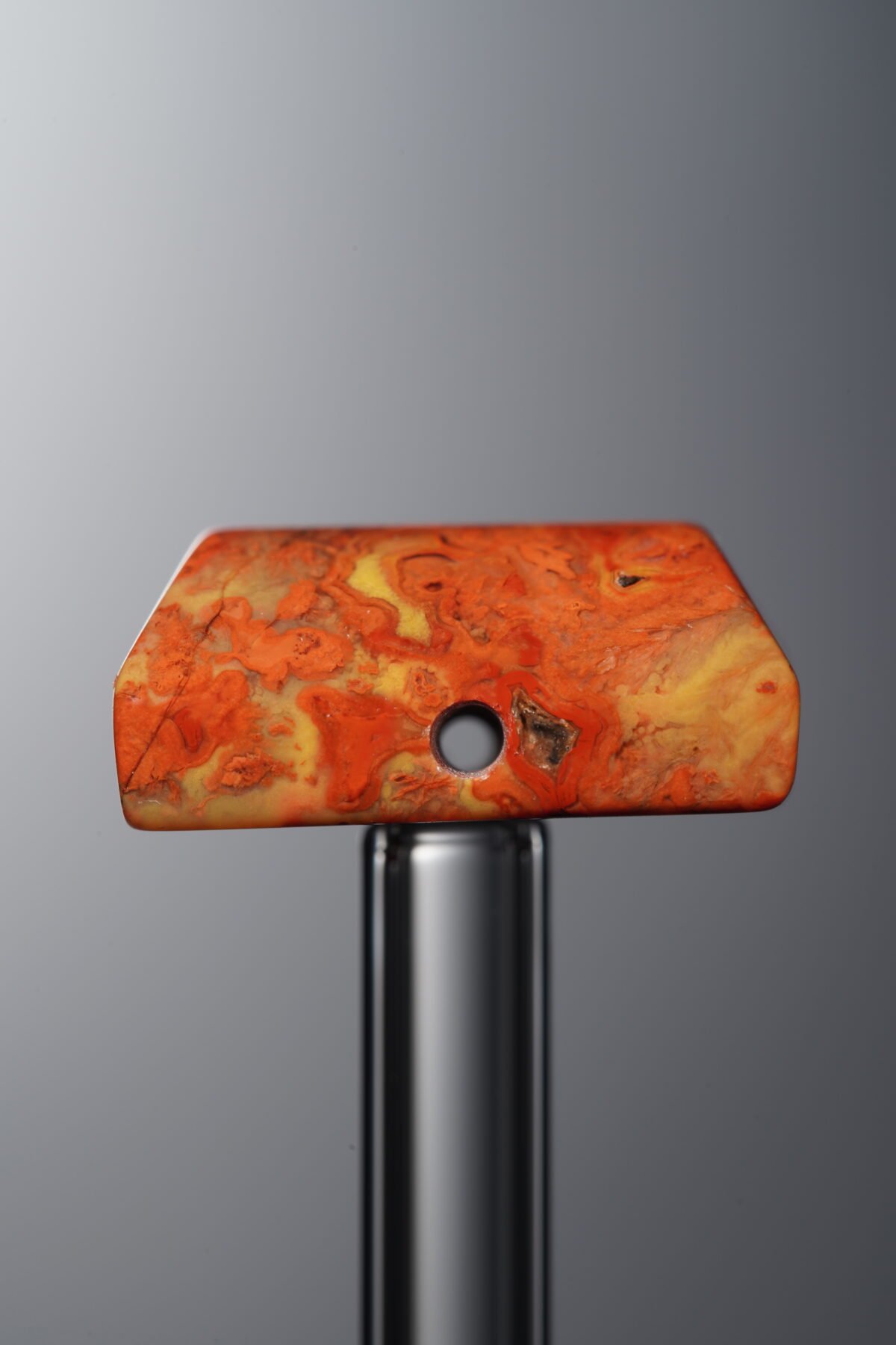 Agate-Red-Rectangle&Round Plaque-18mm - Image 4
