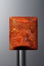 Agate-Red-Rectangle&Round Plaque-18mm - Image 3