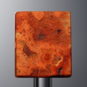 Agate-Red-Rectangle&Round Plaque-18mm