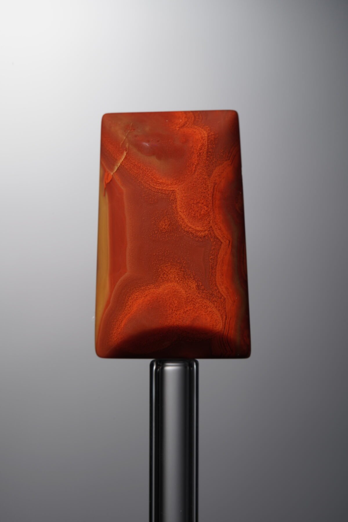 Agate-Red-Rectangle&Round Plaque-25mm - Image 3