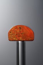 Agate-Red-Rectangle&Round Plaque-20mm - Image 2