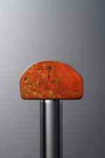Agate-Red-Rectangle&Round Plaque-20mm - Image 2