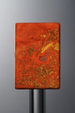 Agate-Red-Rectangle&Round Plaque-20mm - Image 3