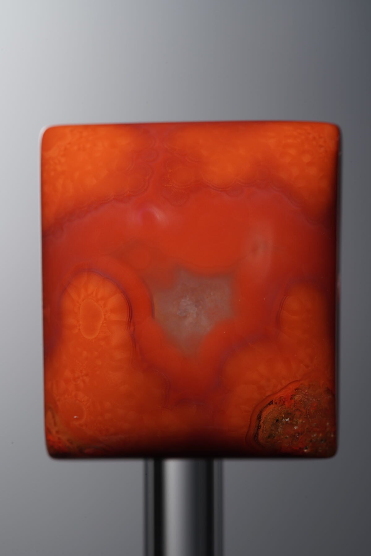 Agate-Red-Rectangle&Round Plaque-21mm - Image 3