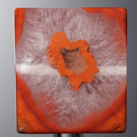 Agate-Red-Rectangle&Round Plaque-21mm