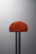 Agate-Red-Rectangle&Round Plaque-23mm - Image 2